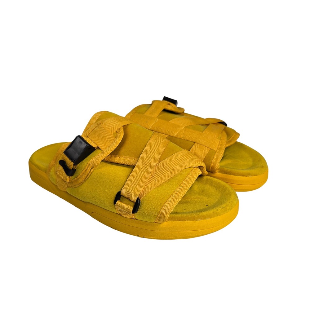 Draco Yellow‎ Slide Sandals Men's Strappy Slides Slip On Comfort Size 13-14